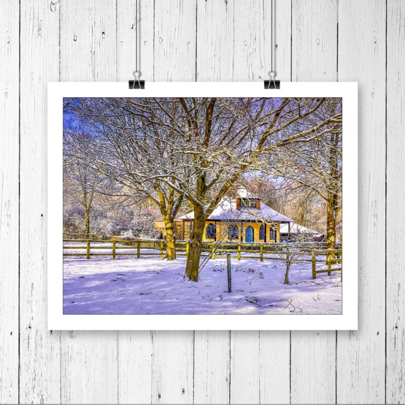 Roundhouse Winter Snow Landscape