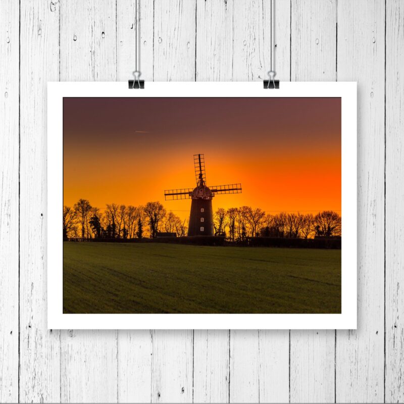 Pakenham Windmill Winter Sunset