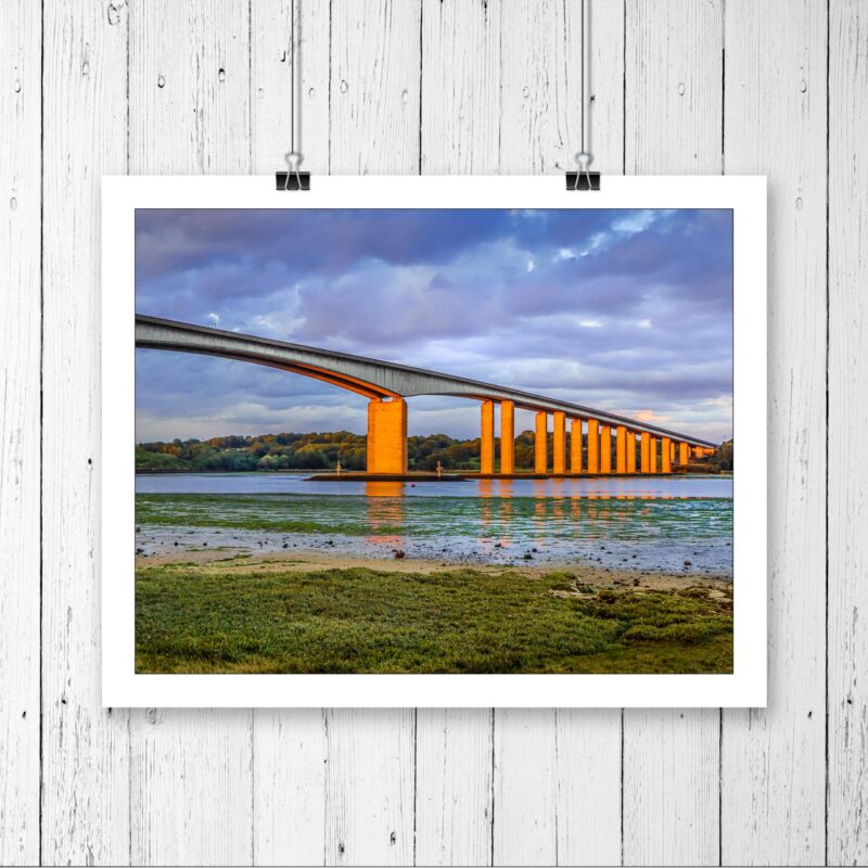 View Of Orwell Bridge Sunset